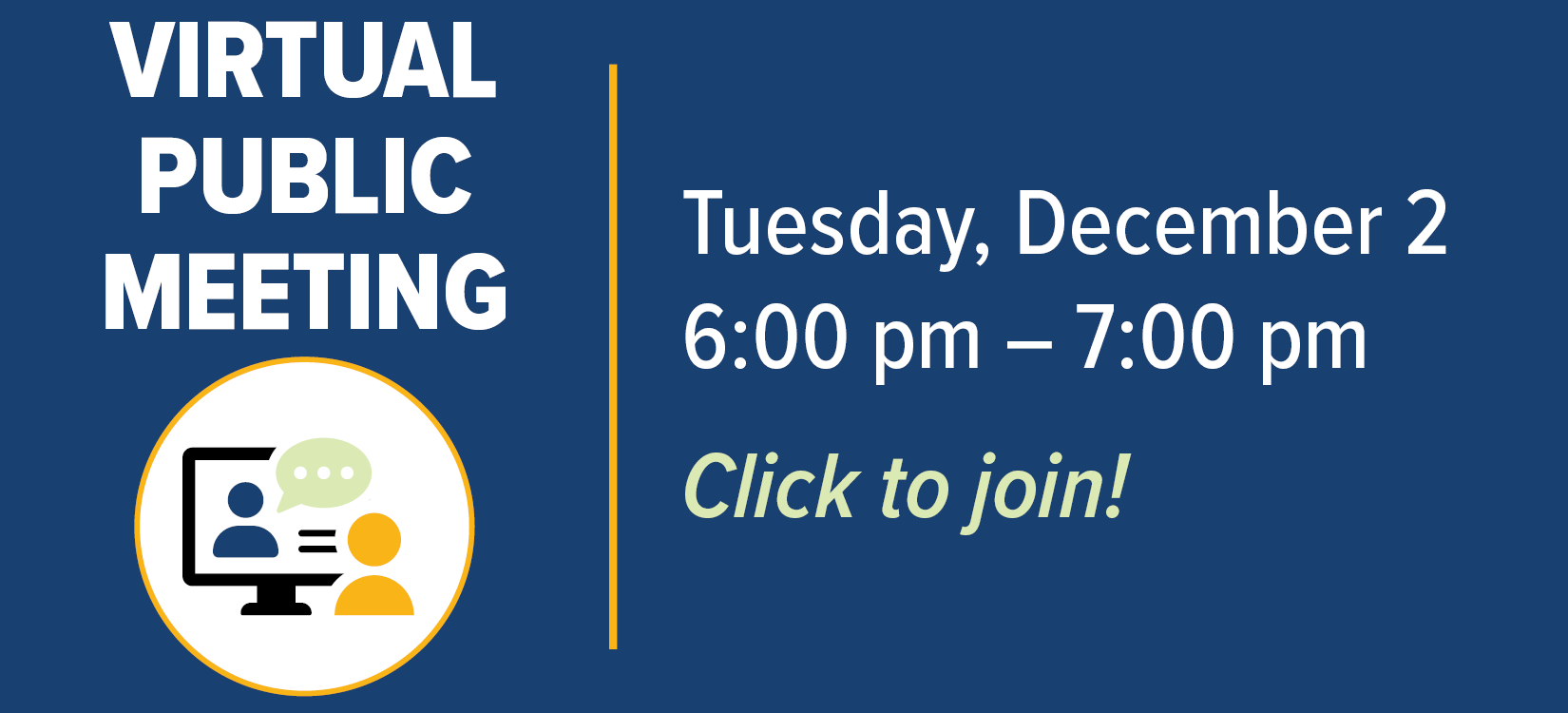 Virtual meeting information